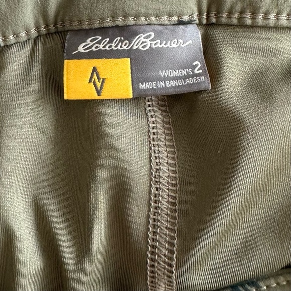 EDDIE BAUER Southwest Floral Nylon Skirt Skort Golf Outdoor Hiking 2 Green - Picture 6 of 10